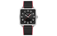 HERMES Carlisle H Series Wrist Watch Automatic Mechanical Movement Fabric Strap Black Dial Men's W046460WW00