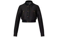 LOUIS VUITTON Cropped Mikado Bomber Jacket