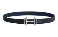 HERMES Leather Belts Men Black/Indigo