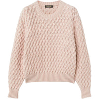 Loro Piana FW24 Cashmere Sweater Women's Red Beige