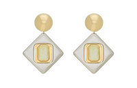 SAINT LAURENT Brass Earrings Women's Gold