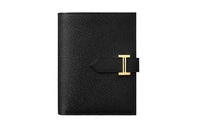 HERMES Epsom Calfskin Wallet Women's Black