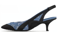 LOUIS VUITTON Archlight Slim Heel High Heels 5.5cm Women's Black Blue