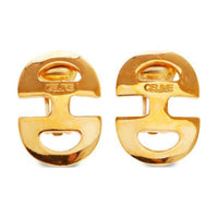 CELINE Gold-Plated Earrings Women's Gold