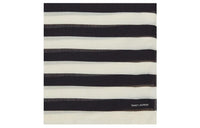 SAINT LAURENT Knit Scarves Women's Black/Ivory