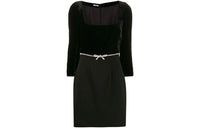 MIU MIU FW21 Long Sleeved Dress Women's Black