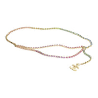 CHANEL Multicolor Design Metal Waist Chains Women's Gold