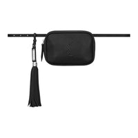 SAINT LAURENT LOU Leather Camera Bag, Fanny Pack Regular Women's Black