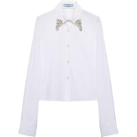 PRADA Embellished Button Up Shirt