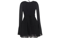 SAINT LAURENT Long Sleeved Dresses Women's Black