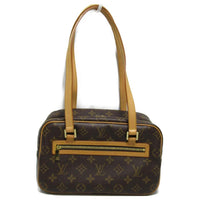 LOUIS VUITTON PVC Patchwork Canvas Handbag Shoulder Bag Women's Brown