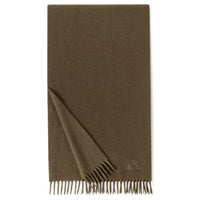 Loro Piana Cashmere Knit Scarves Men's Deep Moss Green