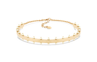DIOR Metal Resin Pearl Necklaces Women's Gold