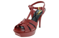 SAINT LAURENT Yves One-Strap Sandals 14cm Women's Red