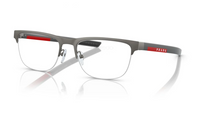 PRADA Injection Molding Metal Irregular Shape Eyeglass Frames Men's Gray