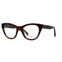 CELINE Acetate Plastic Eyeglass Frames Unisex Brown
