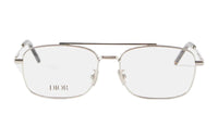 DIOR Metal Aviator Eyeglass Frames Men's Silver