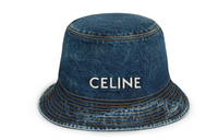 CELINE Bucket Hat In Trail Wash Denim