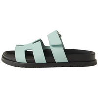 HERMES Chypre Slide Slippers Women's Blue