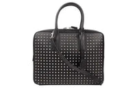 SAINT LAURENT Cow Leather Handbag Briefcase Men's Black