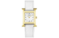 HERMES Heure H Collection Wrist Watch Quartz Movement White Dial Women's Watch