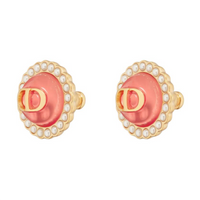 DIOR Metal Stud Earrings Women's