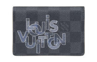 LOUIS VUITTON Pocket Organizer Damier Graphite Link Grey Lining
