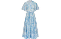DIOR Quarterly New Products Short-Sleeved Dresses Women's Blue