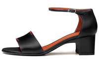 HERMES Demoiselle Strap Sandals Women's Black