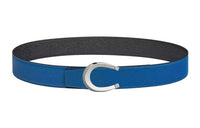 HERMES Leather Belts Men French Blue/Black