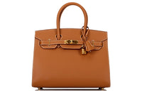 HERMES Birkin Epsom Leather Birkin Bag Handbags 30 Women's 37 Gold Gold