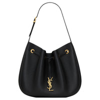 SAINT LAURENT Paris VII Small Hobo Leather Handbags