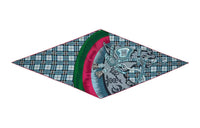 HERMES Silk Scarves Men Blue