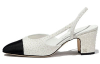 CHANEL Stylish Sandals Women's White Black