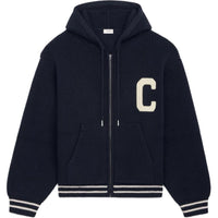 CELINE College Hooded Sweater In Wool