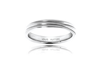 LOUIS VUITTON Platinum Rings Unisex Silver
