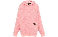 PRADA 2000s Floral Jacquard Hoodie