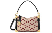 LOUIS VUITTON Trunk Leather Soft Box Shoulder Bag Crossbody Bag Handbag Women's Light Umber