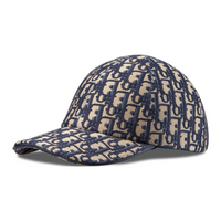 DIOR Sheepskin Baseball Caps Unisex Brown/Blue