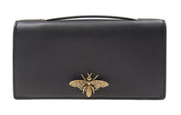 DIOR Calfskin Clutch Women's Black