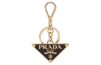 PRADA Logo Plaque Clasp-Fastened Keyring