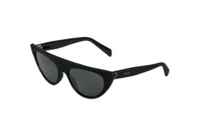 CELINE Acetate Irregular Shape Sunglasses Women's Black