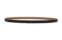 HERMES Minimalist Style Fashion Versatile Smooth Buckle Leather Belts Women's Width: 1.3cm