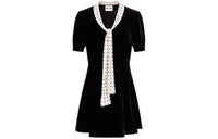 MIU MIU FW23 Short Sleeved Dress Women's Black