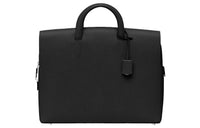 HERMES Epsom Calfskin Portable Briefcases Men's 89 Noir Black