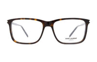 SAINT LAURENT Acetate Irregular Shape Eyeglass Frames Men's Tortoiseshell