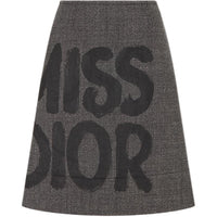 DIOR Casual Long Skirts Women's Gray