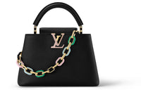 LOUIS VUITTON Capucines Taurillon Cow Leather Capusin Shoulder Crossbody Handbag Small Size Women's Black