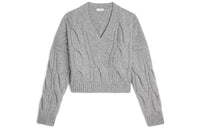 CELINE Cashmere Sweaters Women's Light Gray