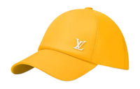 LOUIS VUITTON Cow Leather Baseball Caps Men's Yellow